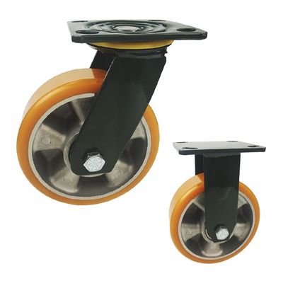 880lbs Capacity 8 X 2 Caster Wheel , Wearable Aluminum Caster Wheels