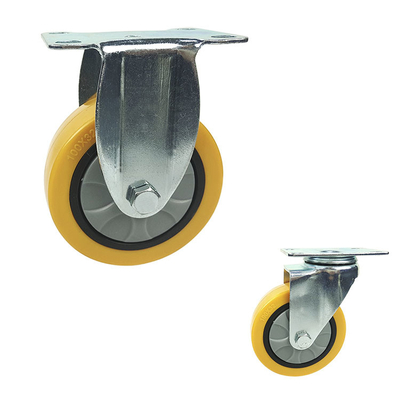 6 Inch Swivel Threaded Stem Industrial Trolley Caster Wheels 150KG