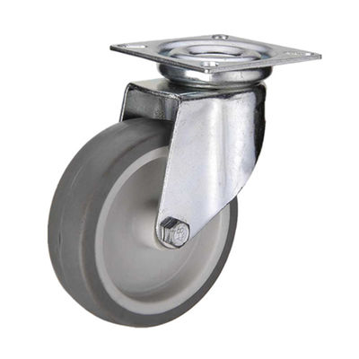 Expandable Stem Mounting Type Industrial Casters with No Swivel Lock and Plastic Material