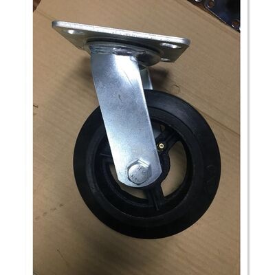 Nicht markierende Gummi-Rollenräder elastische weiche orangefarbene Rollenlager ideal für industrielle Anwendungen langlebige und leistungsfähige