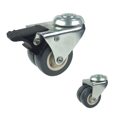 PVC Casters Flowerpot 50mm Swivel Light Duty Castors Wheels 360 Rotating