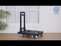 Folding Hand Truck Dolly 6 Wheels Push Platform Trolley Cart-YLcaster